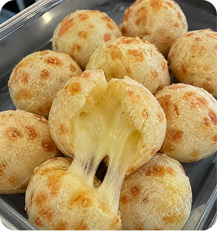 Pão de queijo gourmet
